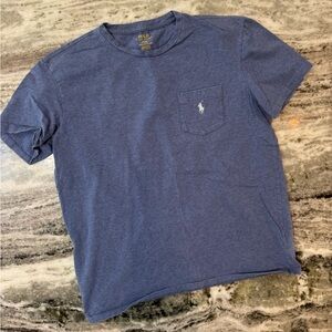 Polo by Ralph Lauren Men's Heather Blue Tee Size Medium